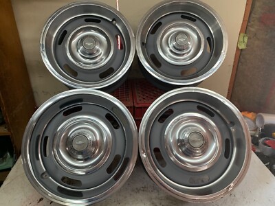 CHEVELLE SS MALIBU CAMARO NOVA 14x6 OEM RALLY WHEELS 5 ON 4.75 YW CODE ...