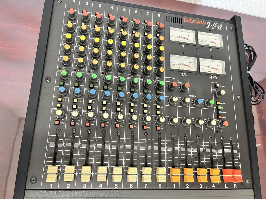 TASCAM M-208 8ch アナログミキサー 80s タスカム ビンテージ
