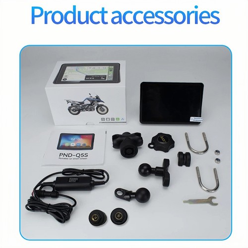 5" Motorcycle Navigator Wireless Carplay Android Auto IPX7 Waterproof with TPMS - Picture 15 of 15