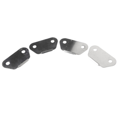 4 Pieces Chrome Saddlebag Lid Wear Plates Strike Plates for Harley