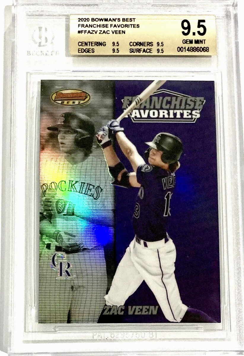 2020 Bowman's Best Zac Veen Franchise Favorites BGS 9.5 GEM MINT