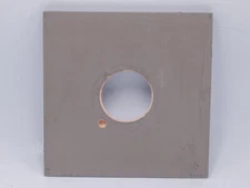 Burke & James 5.2" Square 5x7" Large Format Camera Wood Lens Board 39.5mm Hole