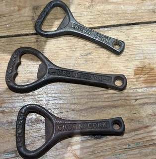 Vintage Crown Cork Bottle Opener x 3