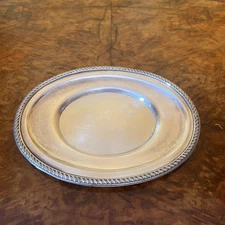 J C & Co John Collyer English Silver Plate Small Tray