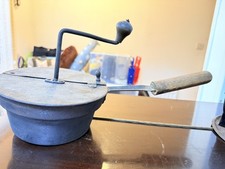 Antique Swedish Cast Iron Coffee Bean Roaster - Eskilstuna