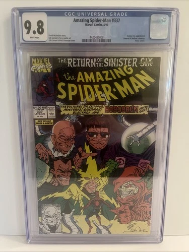 Amazing Spider-Man #337 (1990) CGC 9.8 *KEY: 2nd Sinister Six!