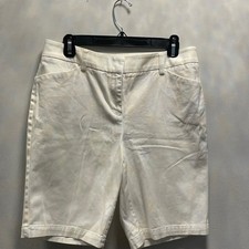 JONES NEW YORK Womens WhiteStretch Shorts Sports 8 Petite