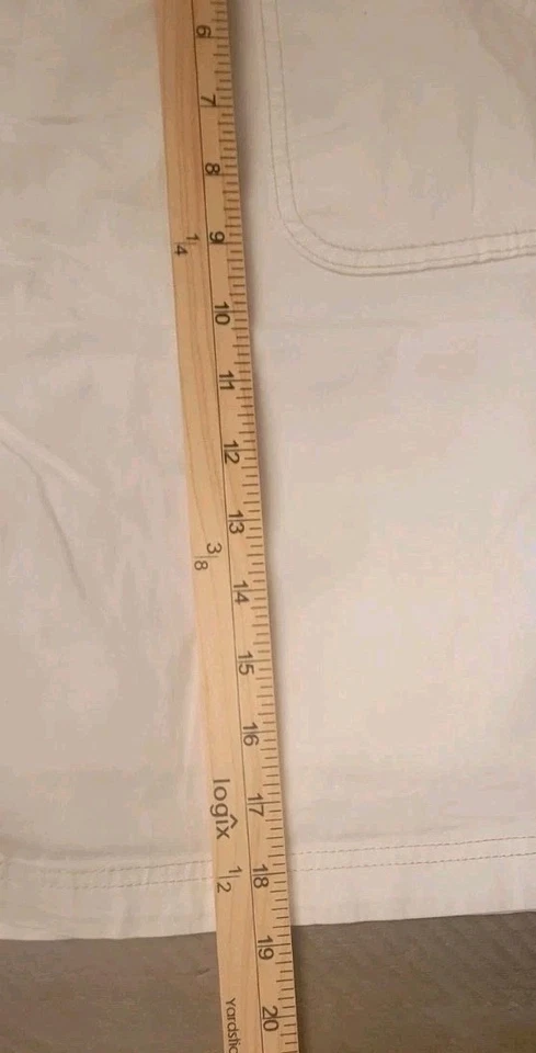 Karen Scott Short Womens Size 14 White Pockets Stretch New - Image 3 of 4