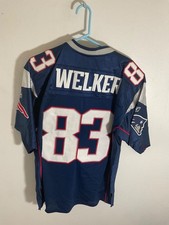 New Reebok NFL Equipment New England Patriots Wes Welker Jersey Size 48 Blue