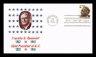 DR JIM STAMPS US COVER FRANKLIN D ROOSEVELT 6C PROMINENT AMERICANS FDC