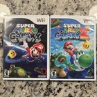 Nintendo Wii - Super Mario Galaxy #1 and #2 Bundle CIB w/ Manual & Inserts