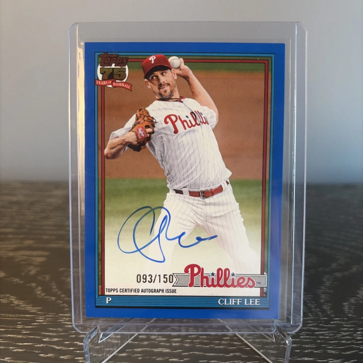 Cliff Lee Baseball Autographed Sports Trading Cards & Accessories