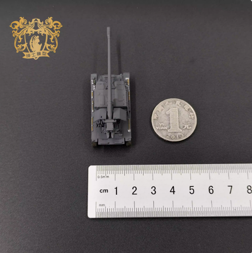 Modellino finito cacciatorpediniere carro armato tedesco IV WT stampato in 3D 1/144 - Foto 2 di 4