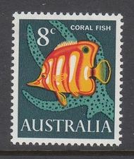 AUSTRALIA SC# 403 CORAL FISH - MNH
