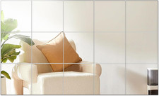 15 Pieces Acrylic Flexible Mirror Sheets, 6X6 Inch Self-Adhesive Plastic Mirror