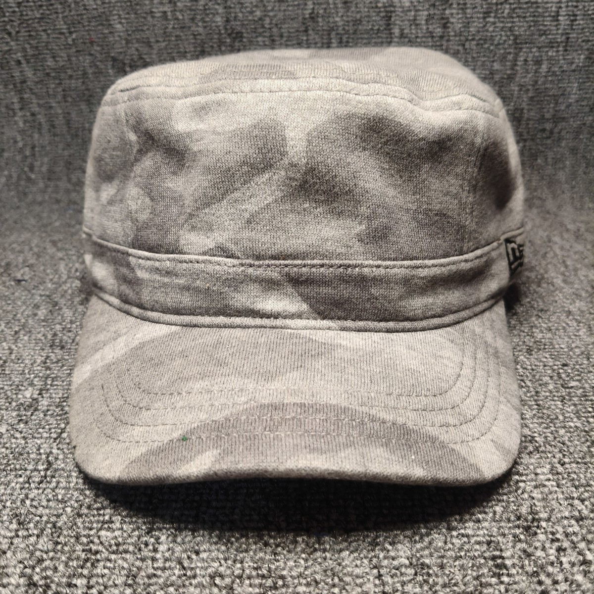 New Era 7 1/2 Fitted Grey Camo Military Patrol Cadet Cap Hat Y706