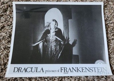 DRACULA PRISONER OF FRANKENSTEIN 1973 Jess Franco B&W 8×10 FINE RARE Great Image