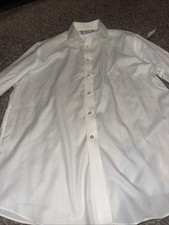 Charles Tyrwhitt Dress Shirt Men's White Size 17/34 Slim Fit.