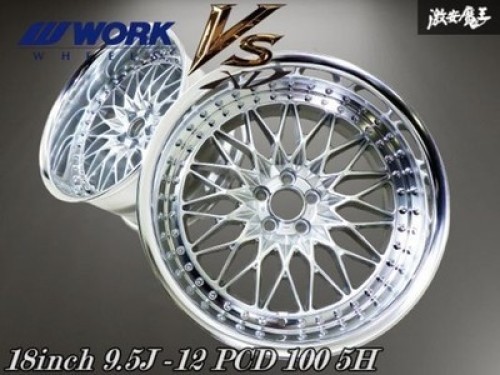 WORK VS-XV Wheels 18 inch 9.5J -12 PCD100 5H set of 2 [near mint] | eBay