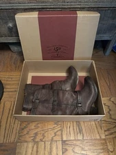 FRYE Women’s Size 6 Buckle Strap Distressed Brown Western Leather Boots