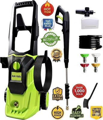 #ad Portable Power Washer 4 Quick Connect Nozzles High Cleaning Machine for Car $69.99