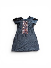 ✨ black mini dress with colorful pattern✨