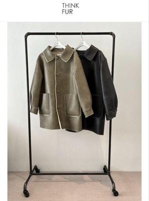 Think Fur Bonding Flight Jacket Khaki | eBay
