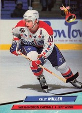 Kelly Miller 1992-93 Ultra #236 Washington Capitals Hockey