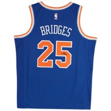 Mikal Bridges Signed New York Knicks Blue Nike Swingman Jersey Fanatics
