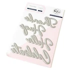 PINK FRESH   - PRESS PLATE  METAL CUTTING DIES - BASIC SENTIMENTS