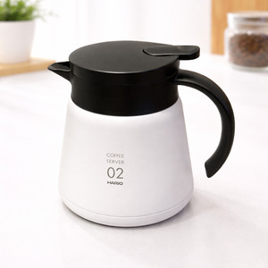 HARIO INSULATED V60 WHITE COFFEE SERVER 02 600 ML 30791 POUR OVER CARAFE JAPAN
