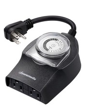 DEWENWILS Outdoor Outlet Timer Waterproof Mechanical Light Timer for Christmas