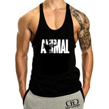 Men's Gym Sleeveless Fitness Muscle Tee Bodybuilding Tank Tops Sport Vest