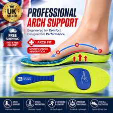 Orthopedic Insoles Arch Support Plantar Fasciitis Shock Absorbing