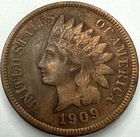1909 Indian Head Cent Exact Coin Imaged  #IND1991