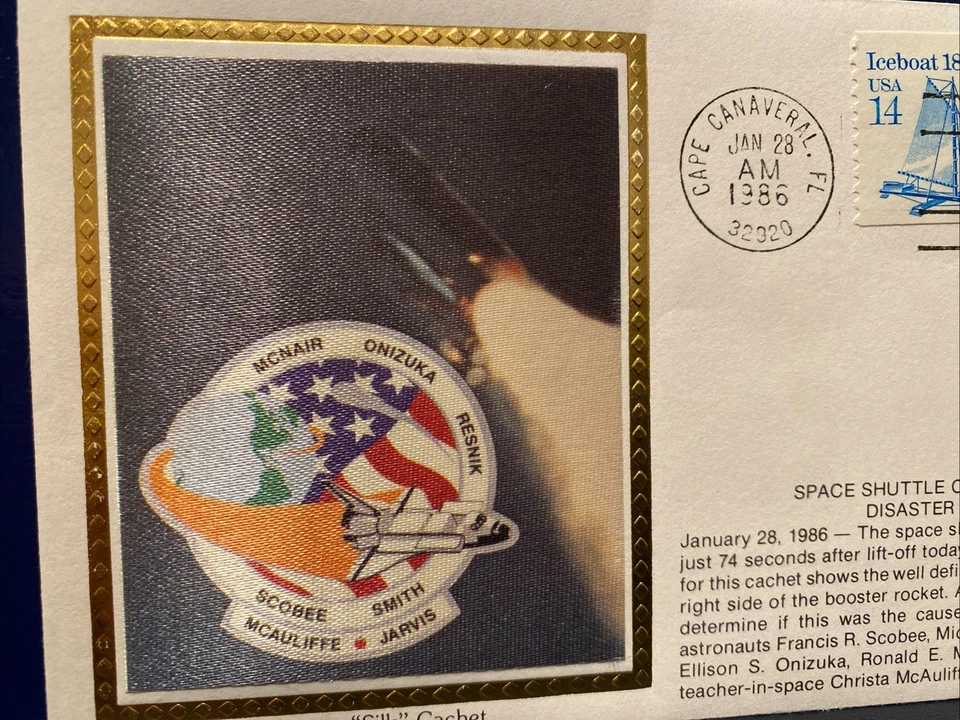 CHALLENGER STS-51-L SPACE DISASTER -COLORADO CACHET- CAPE CANAVERAL 28 JAN 1986 - Image 2 of 4