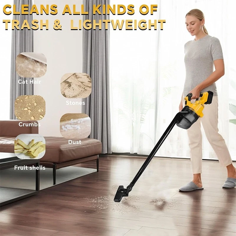 Aspiradora eléctrica de mano 5 en 1 aspiradora inalámbrica para batería DeWalt 20V Foto 3 de 4