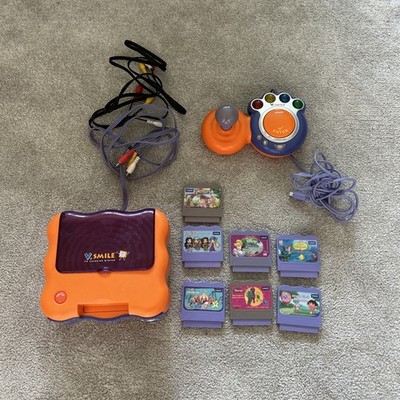 VTech V.Smile TV Learning System Bundle 7 Games 1 Joysticks And Wires