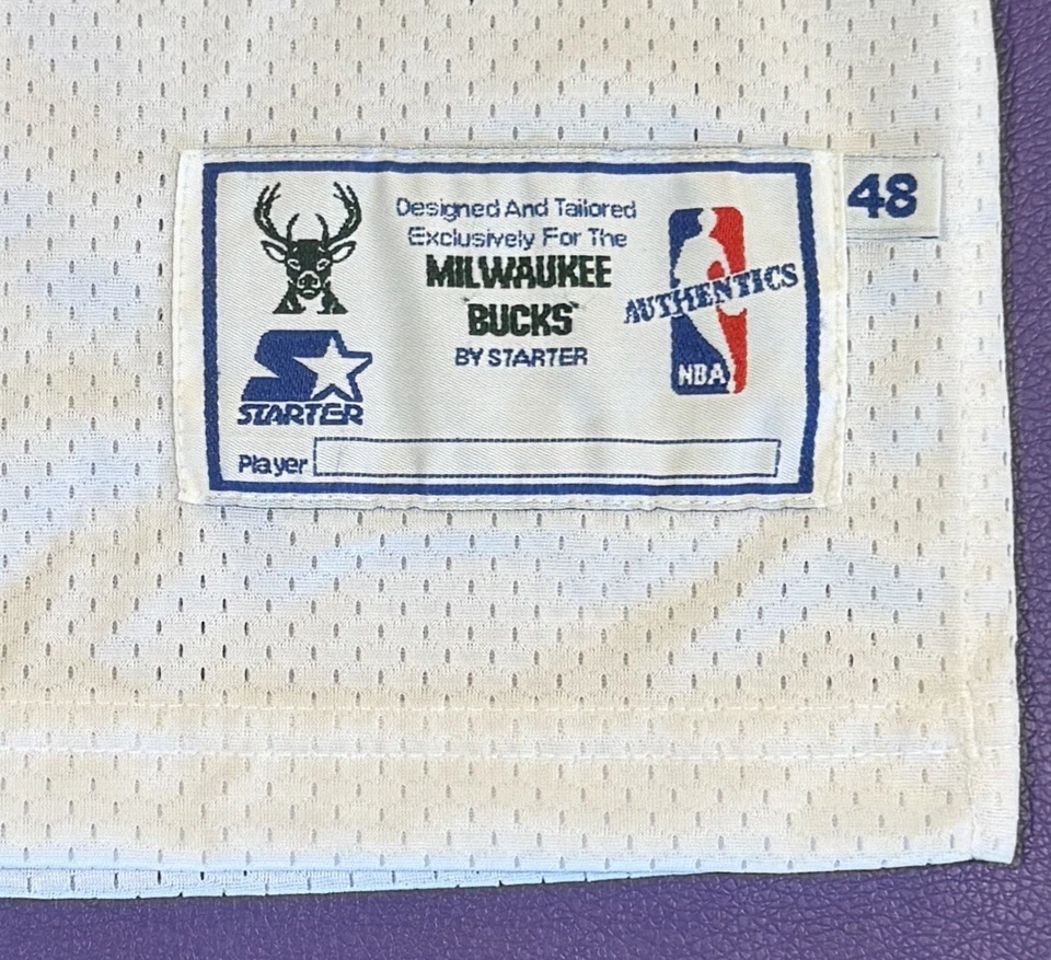 Auténtica camiseta de iniciación de colección de novato Glenn Robinson #13 Milwaukee Bucks 48/XL Foto 2 de 4