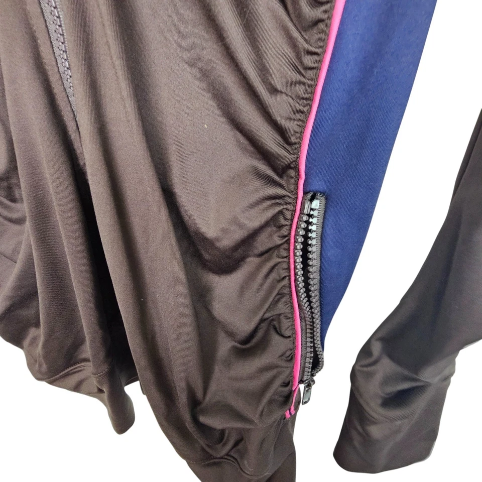 Boston Proper Chaqueta Deportiva Cremallera Chaqueta Atlética Mujer M Marrón Azul Foto 4 de 4