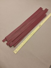 1 1/4" x 28" Chestnut Leather Strips 10 Pieces