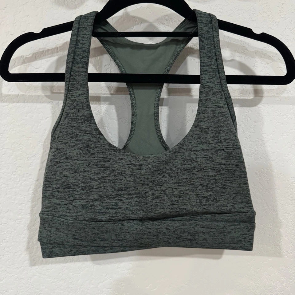 Lote de tres sujetadores deportivos Lorna Jane paquete de malla frontal talla pequeña negro azul verde Foto 2 de 4