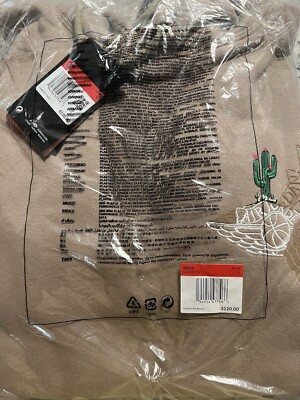 Travis Scott Air Jordan Cactus Jack Hoodie Khaki Size L Brand New C20162-247