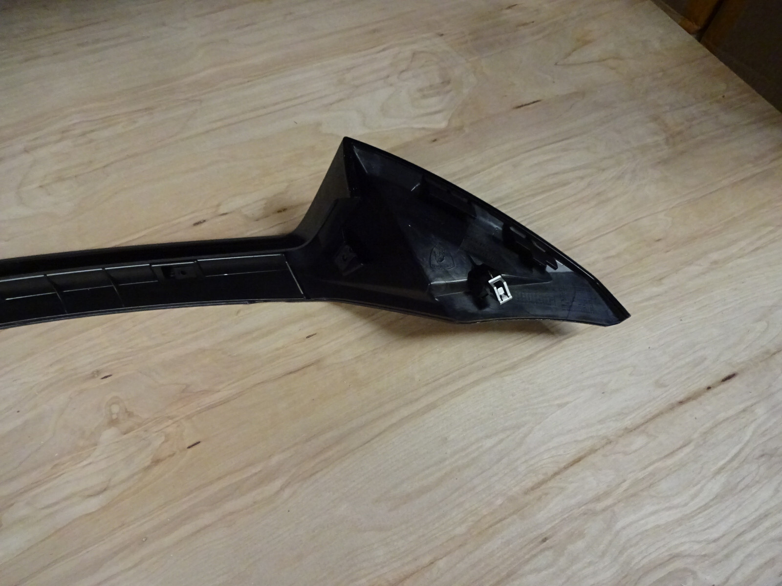 Lamborghini Huracan EVO Rear Upper Bumper Cover Shiny Black (NEW) P/N 4T0807527E