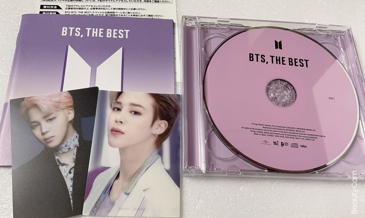 BTS THE BEST Park Jimin Official Album With 2 Photo Trading Card