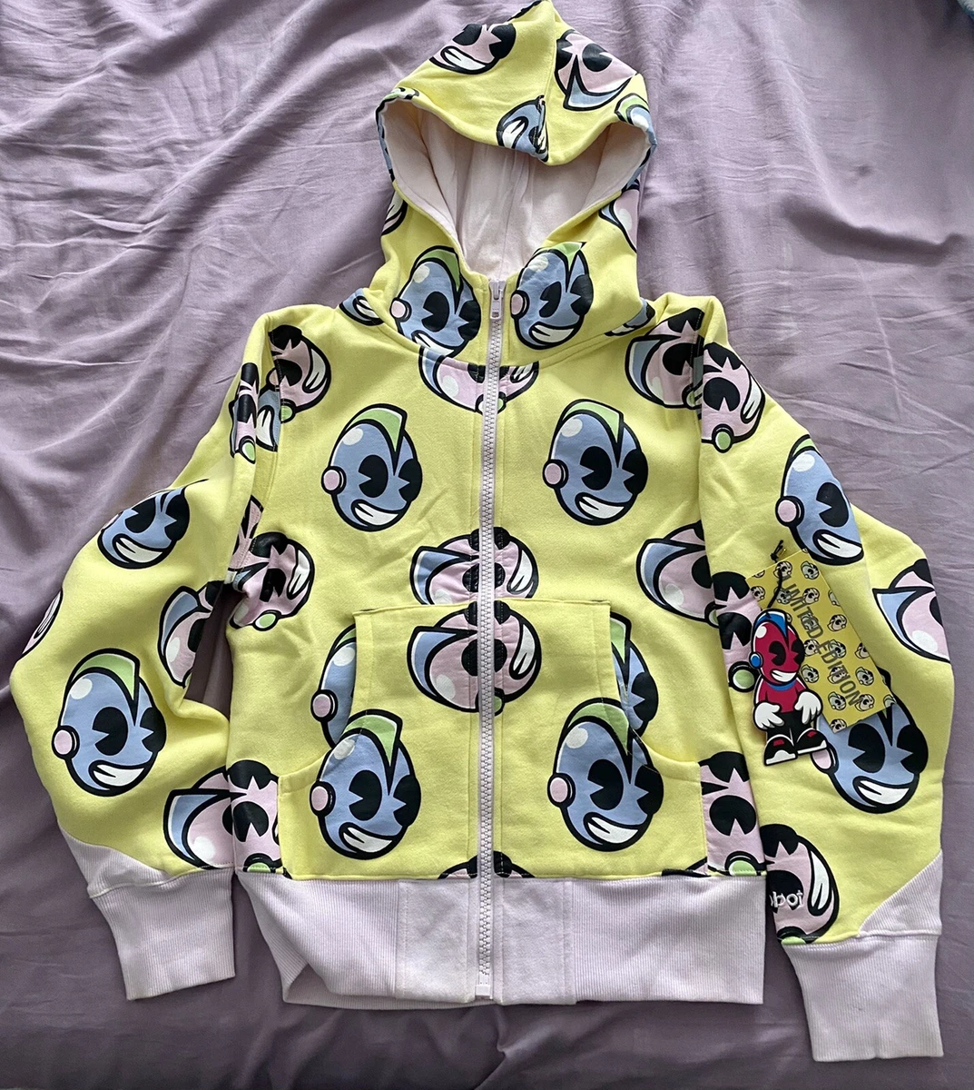 KIDROBOT Vintage Big Head Women Large Hoodie LIMITED 82 96 OG Supreme Nike