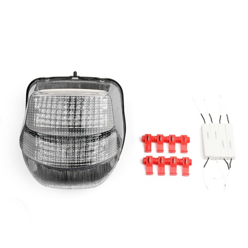 Clear LED Taillight + Turn Signals per Honda CBR1100XX 1999-2007 Y9 - Picture 2 of 4