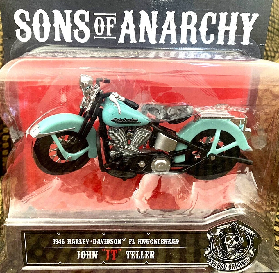 MAISTO SONS OF ANARCHY SAMCRO HARLEY MODELO BICICLETAS RARO CONJUNTO COMPLETO Foto 3 de 4