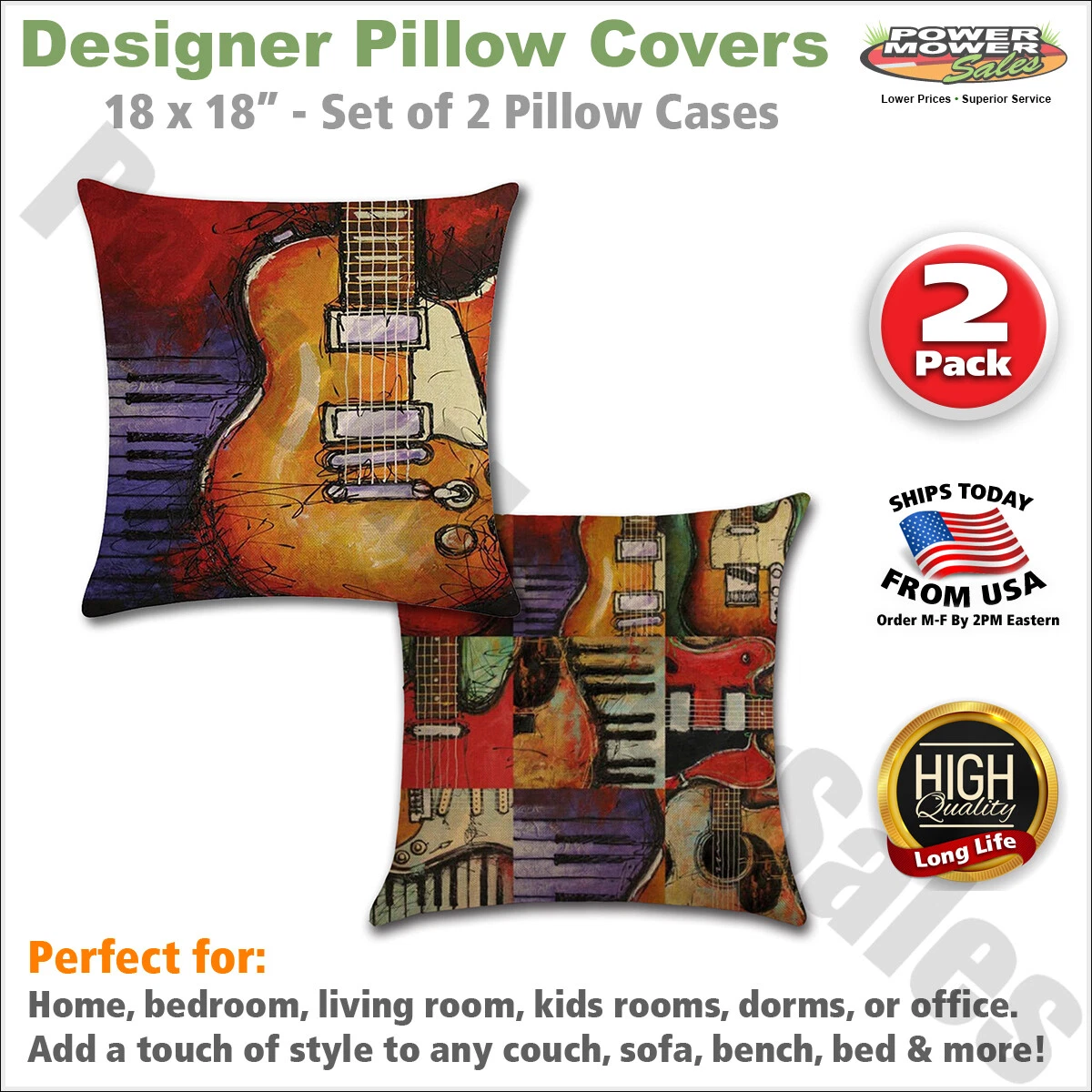 Guitar pillow clearance cases