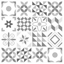 Tile Stickers Transfes Grey Mosaic Waterproof 145mm x 145mm, 14.5cm  G04